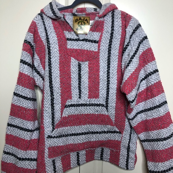 pink baja hoodie